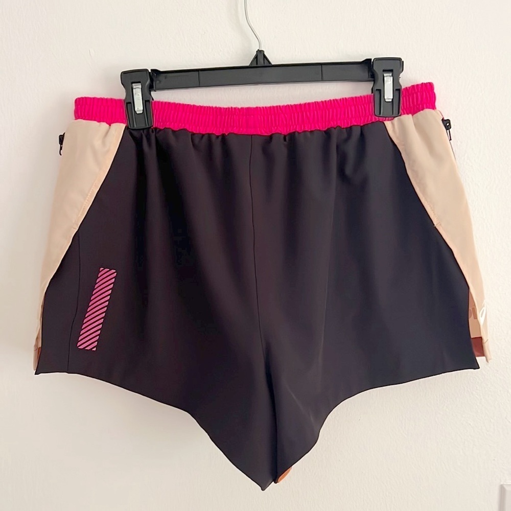 P.E Nation X Asics Sequence Running Short Golden Oak NWT - Picture 6 of 14